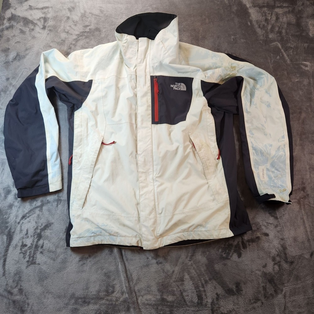 The North Face Jacket Mens Large White Gray Ski Hyvent Alpha Gorpcore